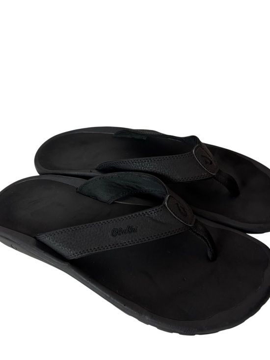 OluKai Mens Thong Sandals Black Size US 12 M EU 45 main image 5